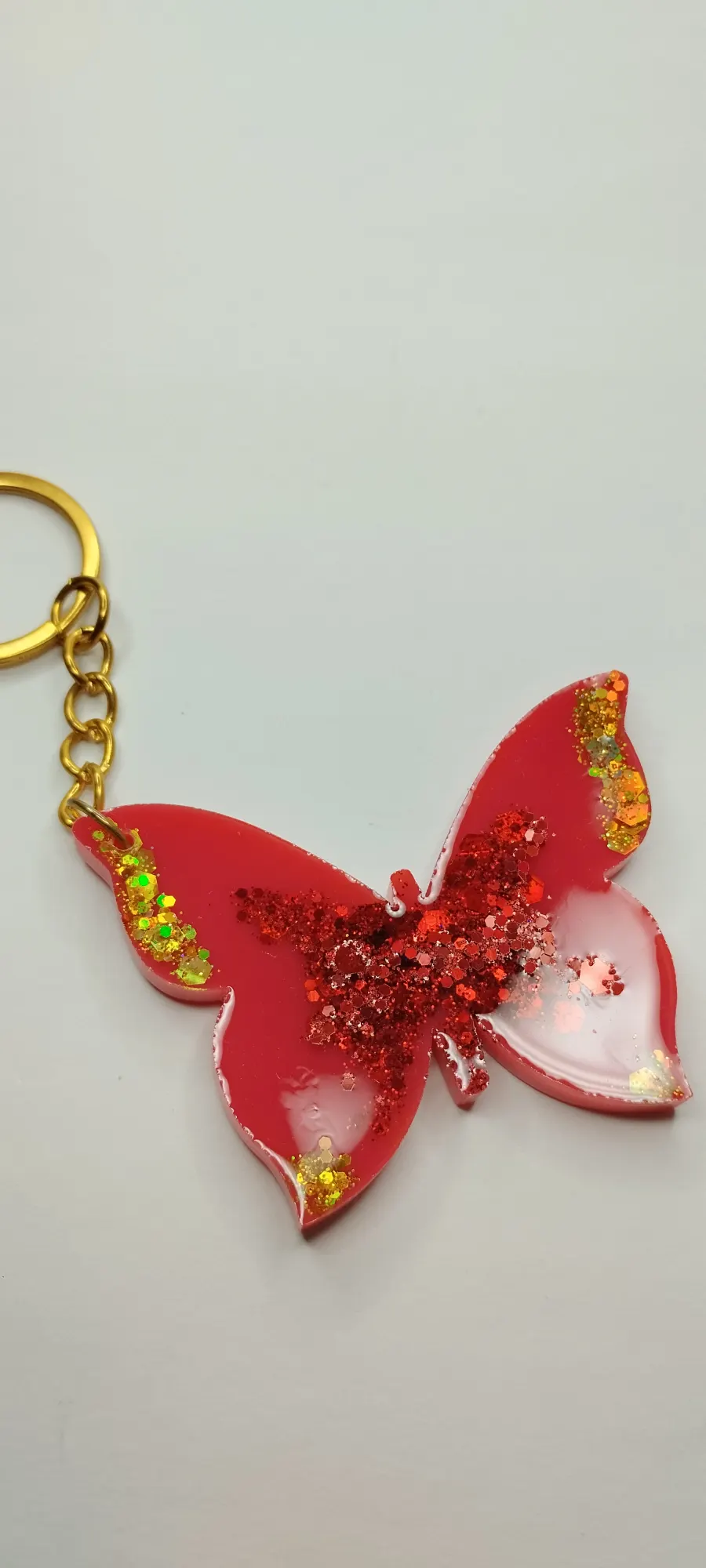 Chaveiro Borboleta em Resina Epóxi Personalizado