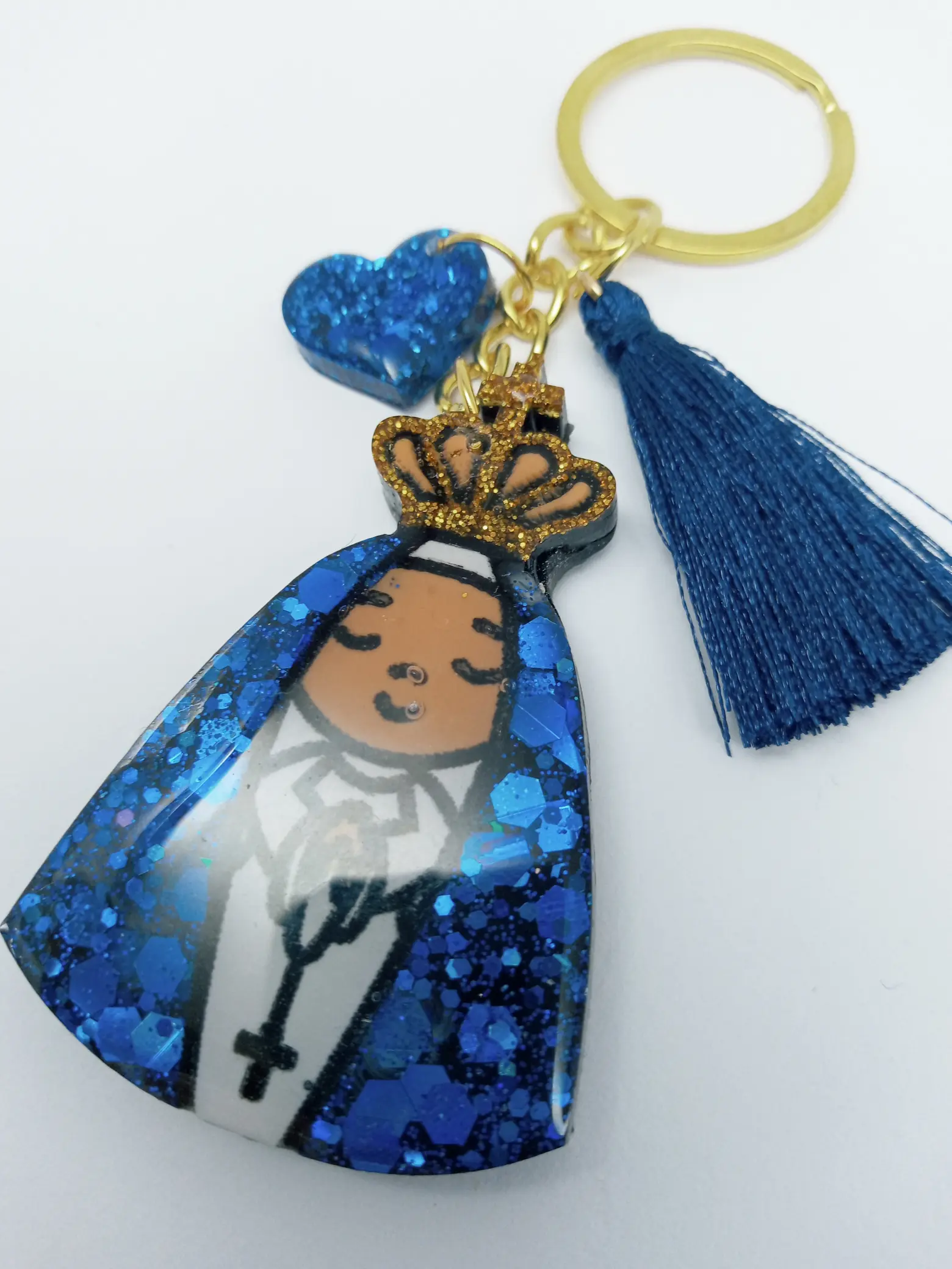 Chaveiro Nossa Senhora Aparecida em resina personalizado