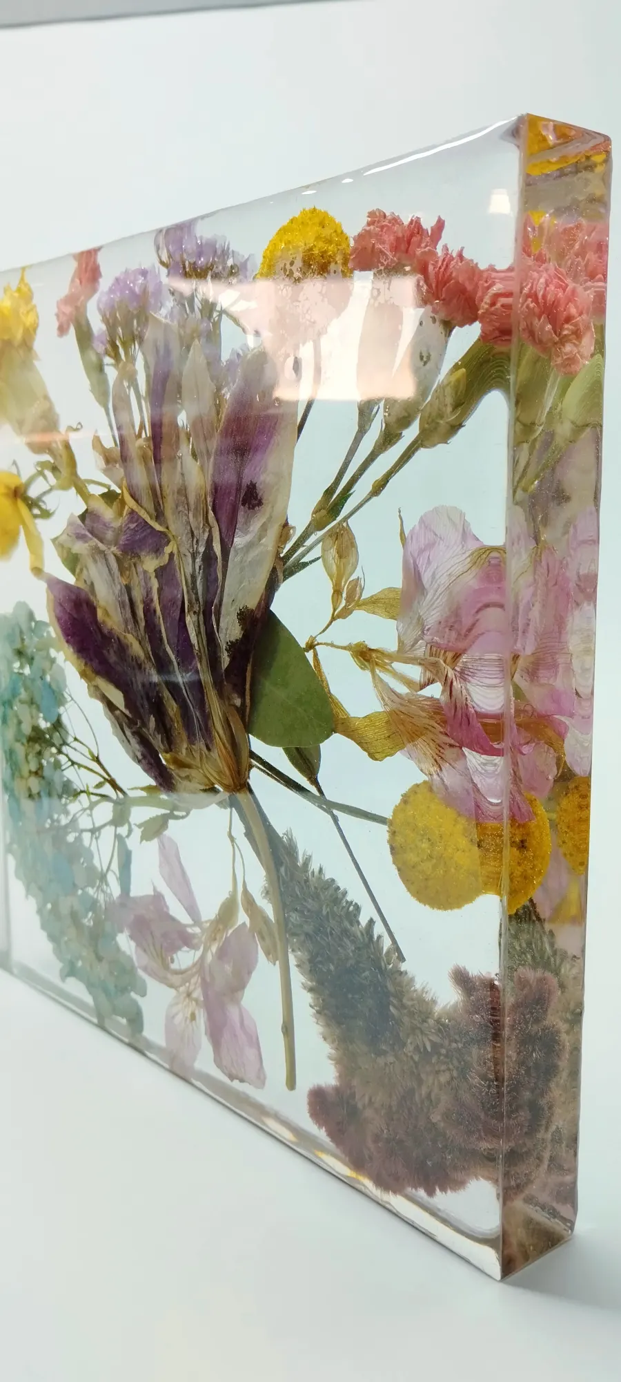 Bloco Eternização de Flores em Resina