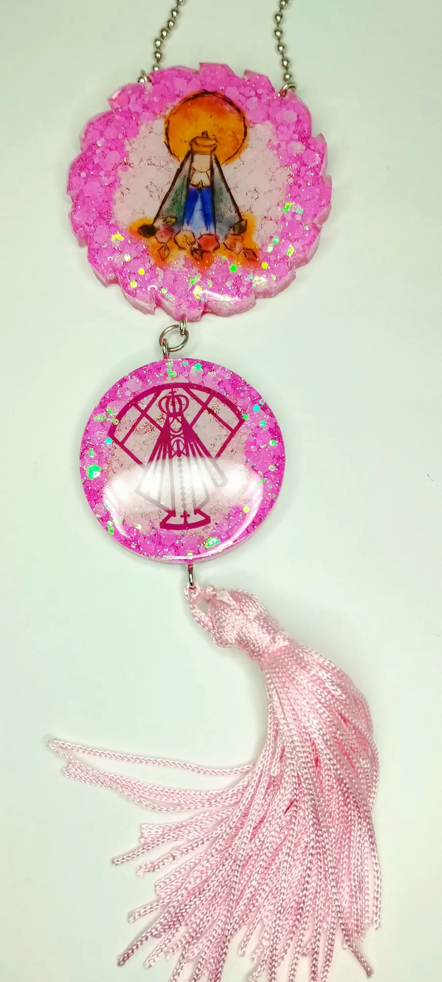 Pendente Nossa Senhora Aparecida em resina personalizado