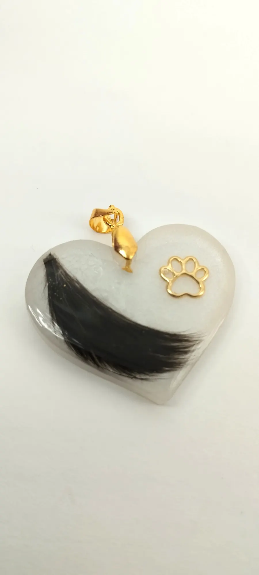 Pingente Personalizado com Flor ou Pelinho de Pet – Resina Epóxi