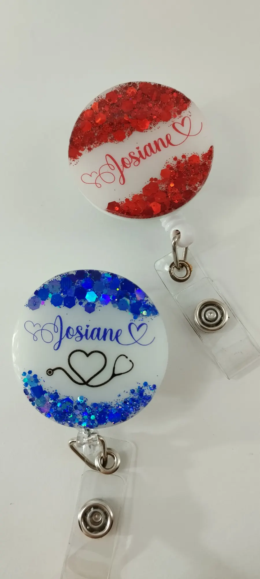 Porta crachá personalizado em resina